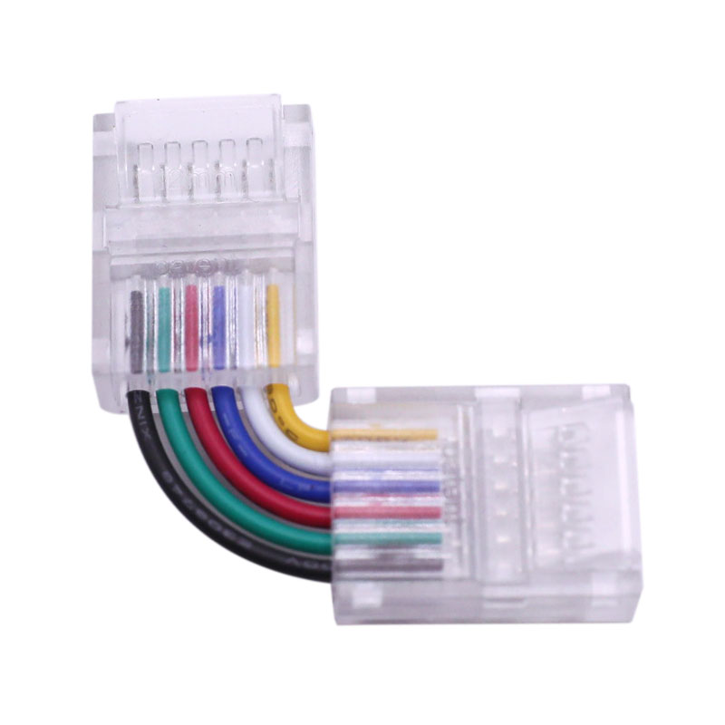 6 Pin L-Shape Connector Board to Board Type For 12mm RGBCCT LED Strip 6 Pin L-Shape Connector Board to Board Type For 12mm RGBCCT LED Strip